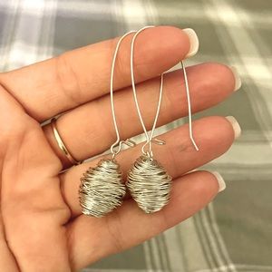 Silver earrings
